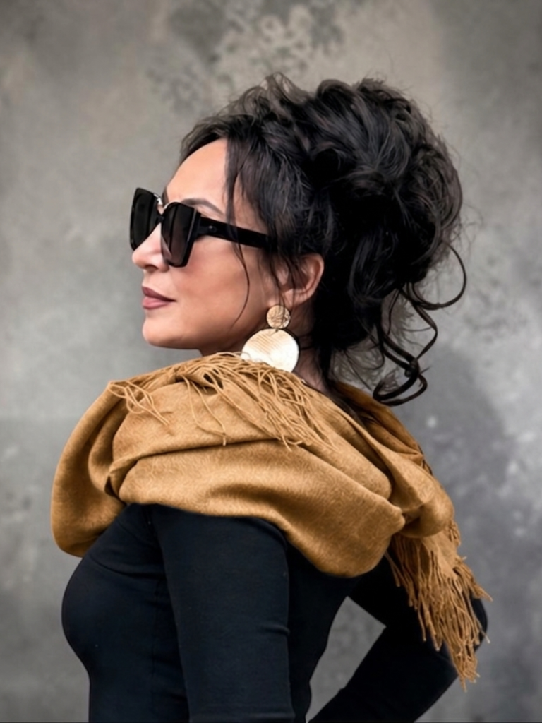 Amber Honey Merino Wool Scarf