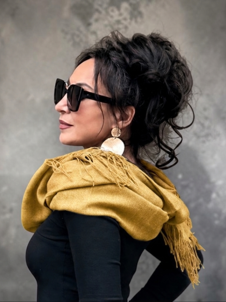 Mustard Merino Wool scarf