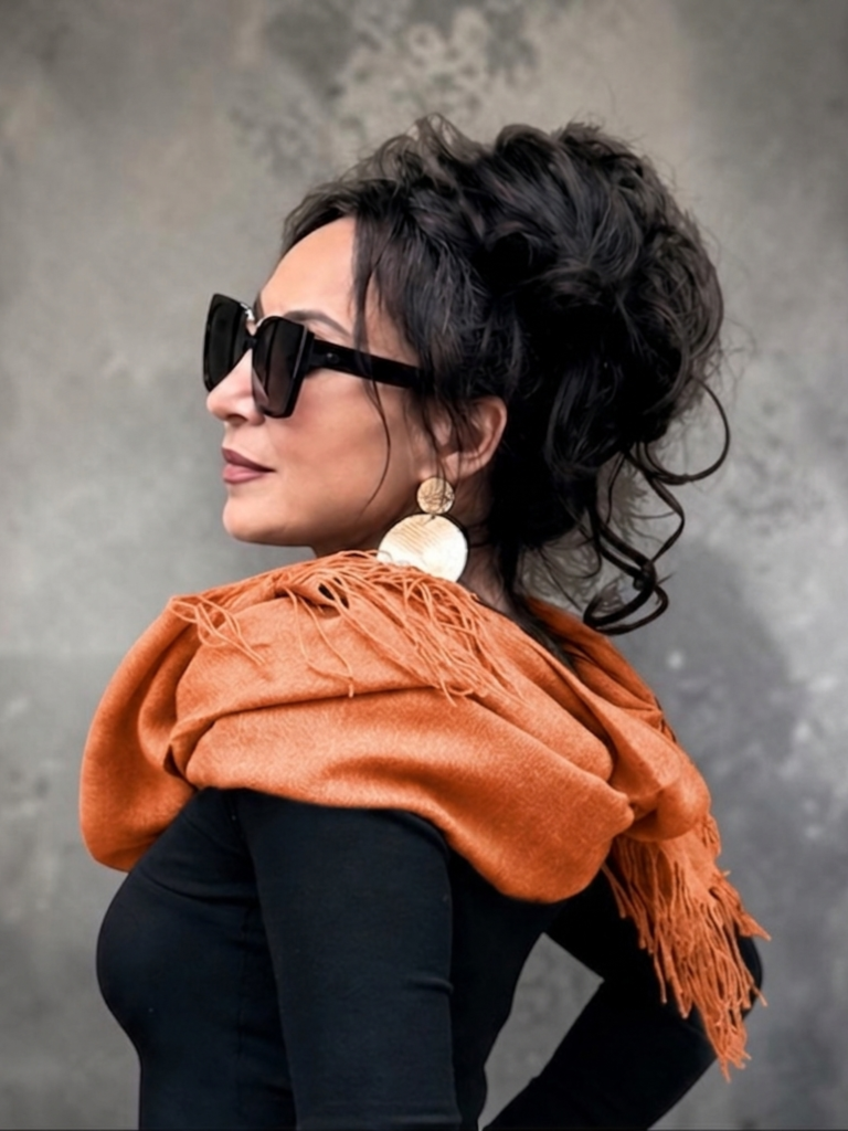 Saffron Merino Wool Scarf
