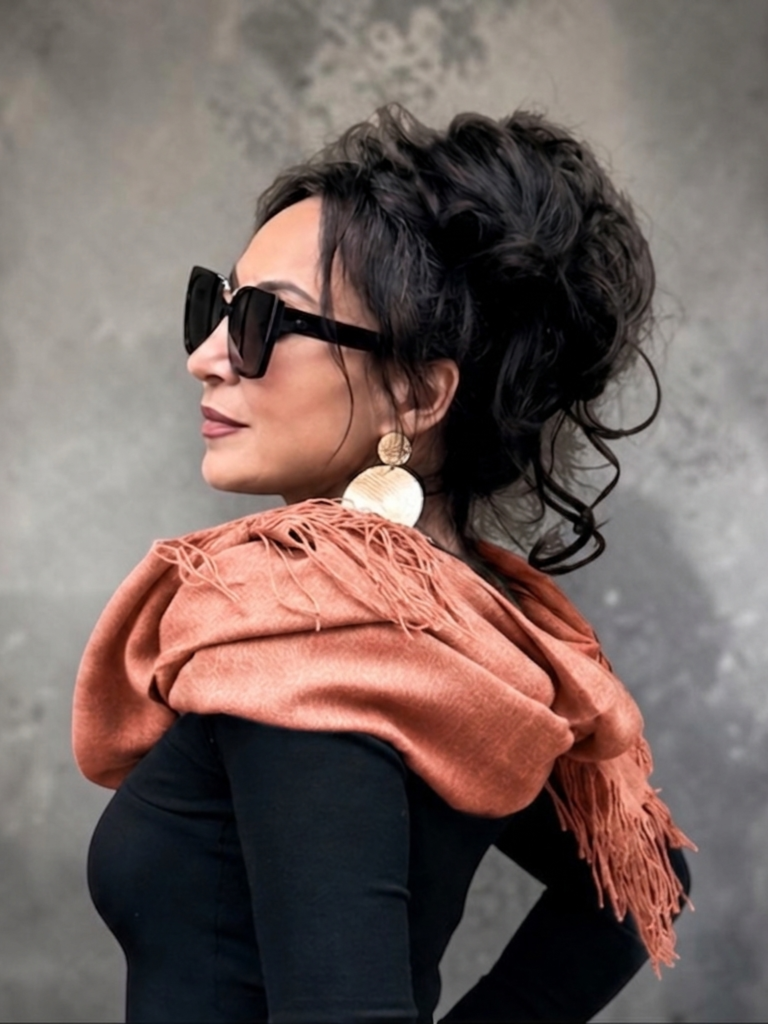 Soft Saffron Merino Wool Scarf
