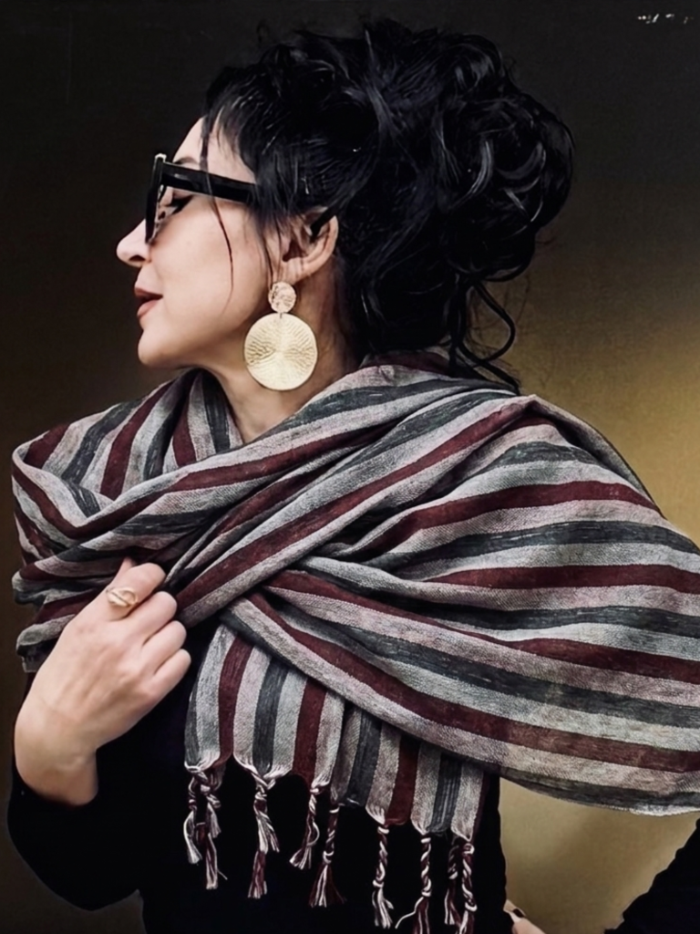 HW Cotton 3Marron Scarf
