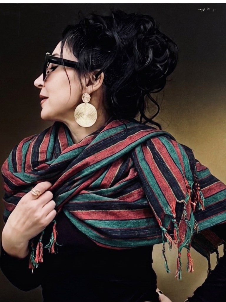 HW Cotton 3 Red stripped Scarf