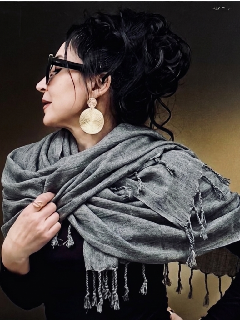 HW Cotton Gray Scarf