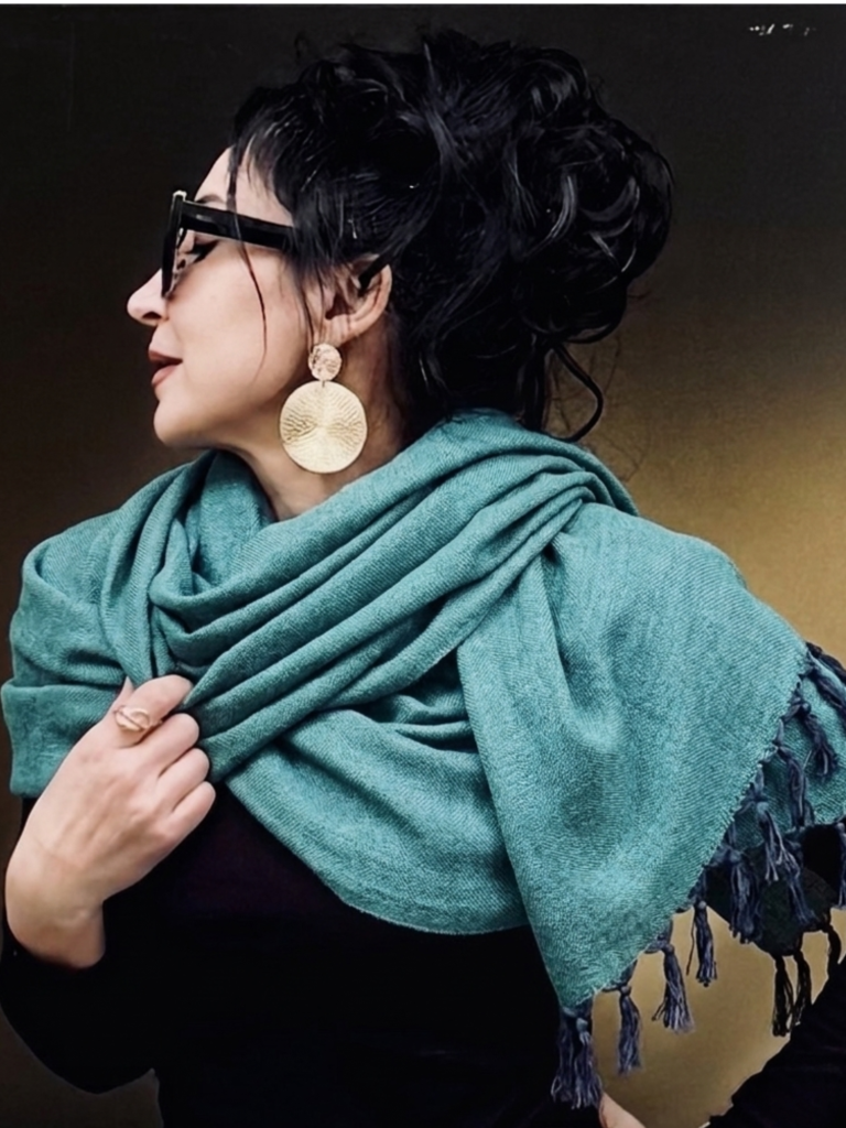 HandWoven cotton Mint Scarf