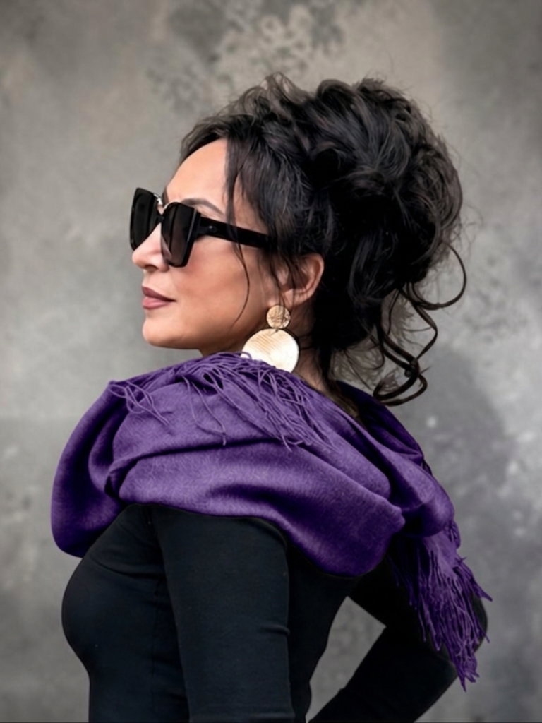 Lavender Merino Wool Scarf