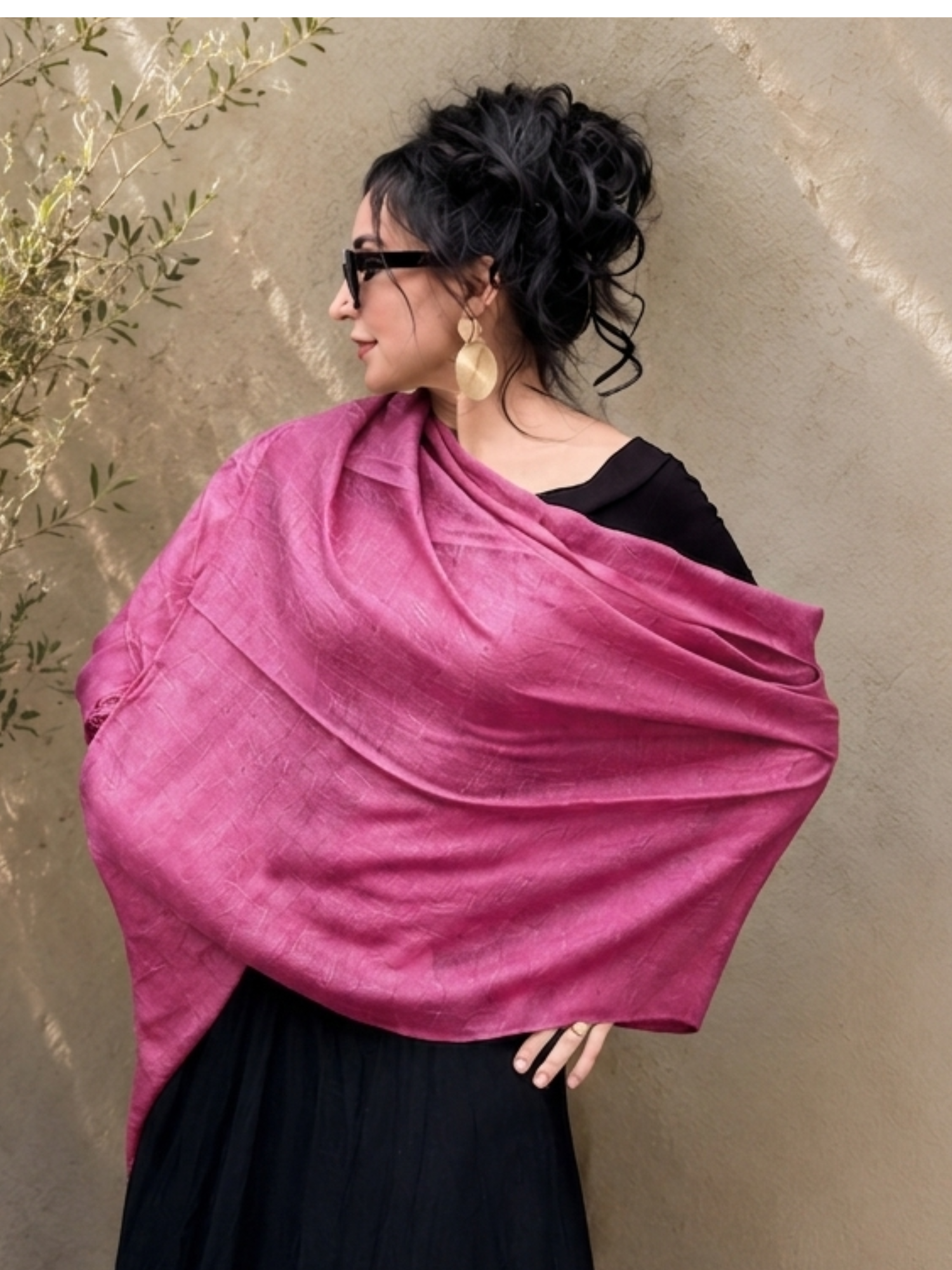 Bamboo Scarf-Pink - Image 1