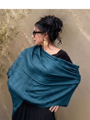 Bamboo Scarf-Teal
