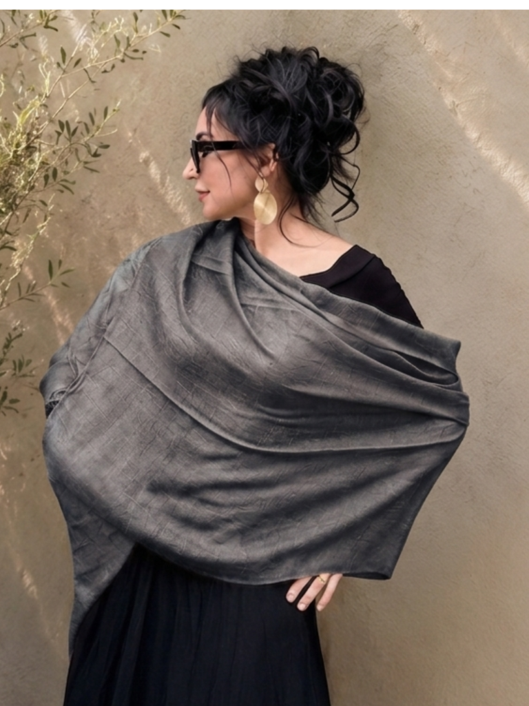 Bamboo Scarf-Grey