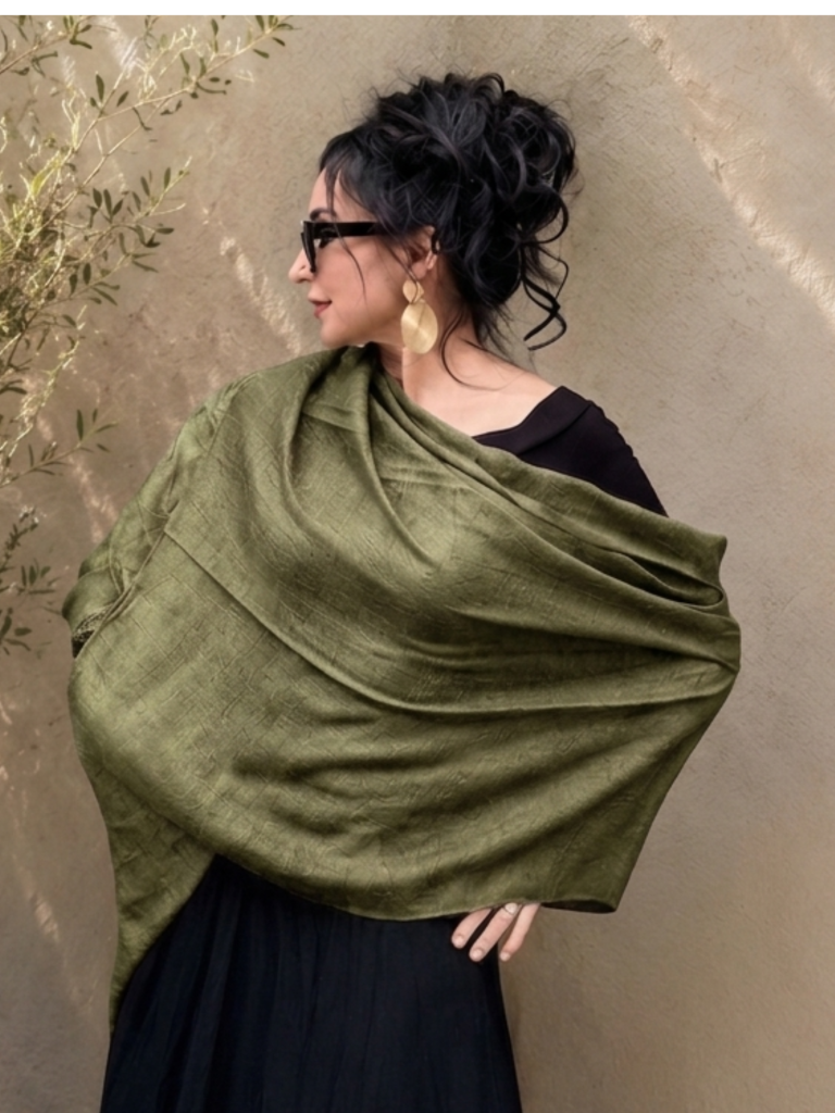 Bamboo Scarf-Olive