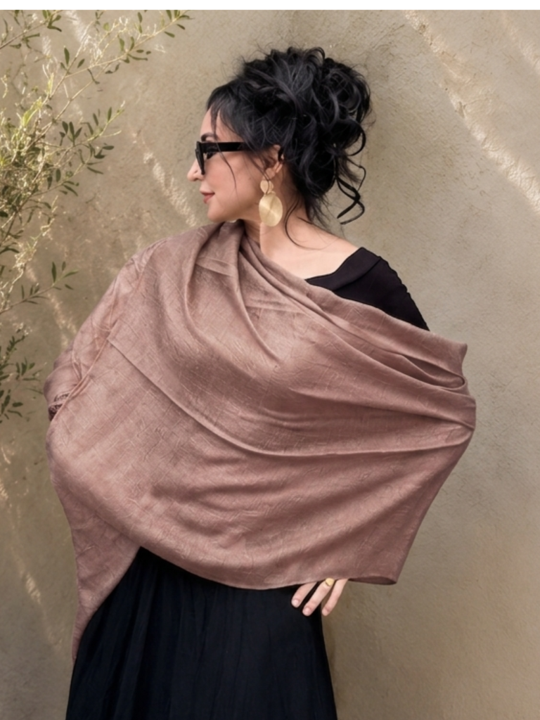 Bamboo Scarf- Dry Rose