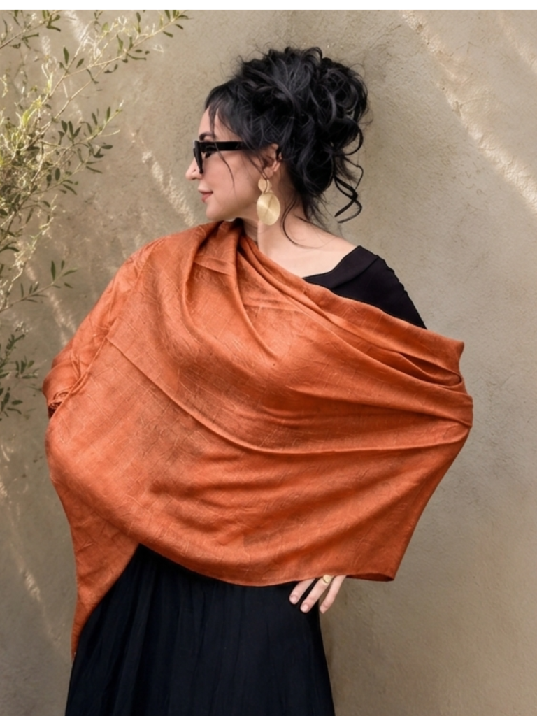 Bamboo scarf-Orange